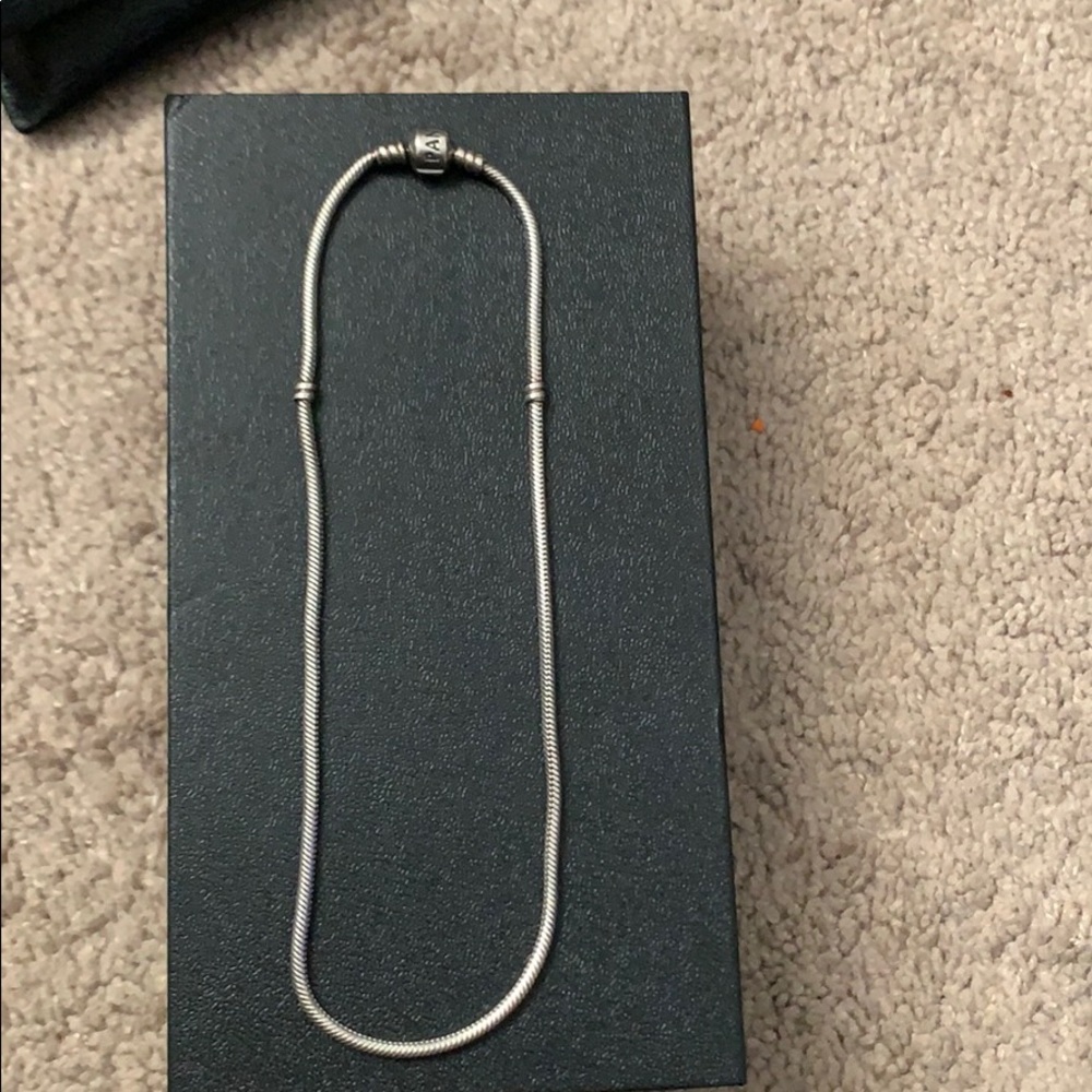 PANDORA Sterling silver snap clasp necklace